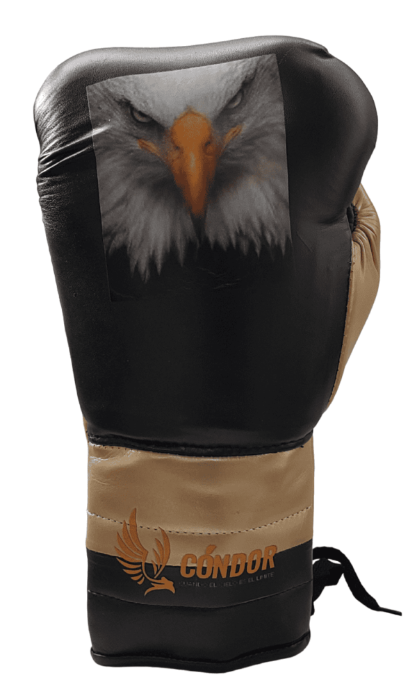Guante de Boxeo Cordón Negro/Dorado - Imagen 2