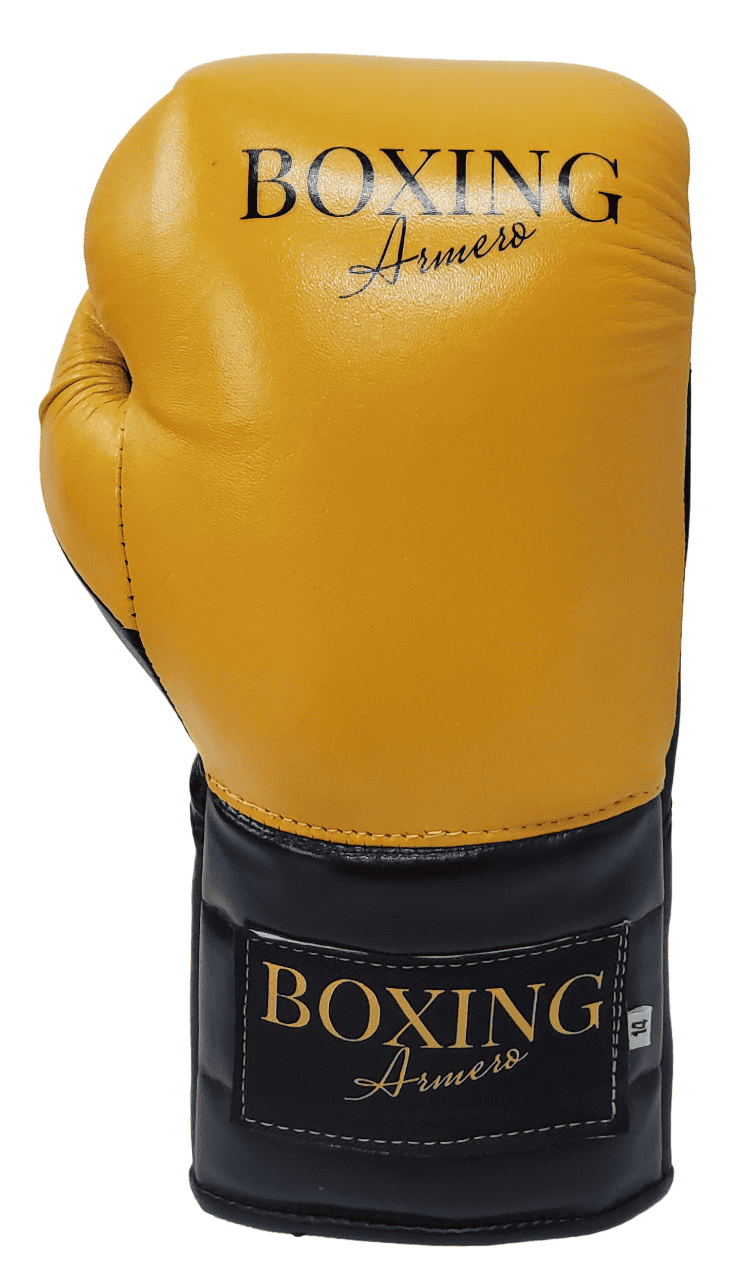 Guante de Boxeo Cordón Amarillo/Negro - Imagen 2