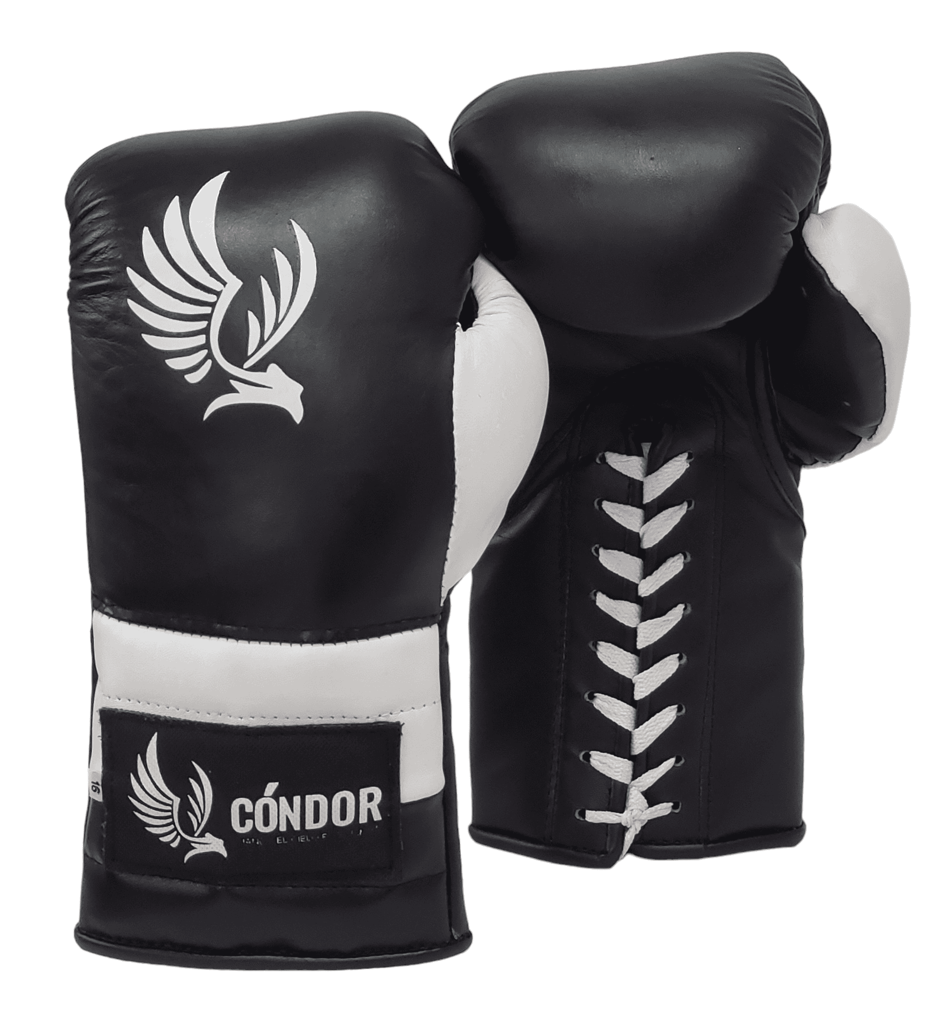 Guante de Boxeo Cordón Negro/Blanco